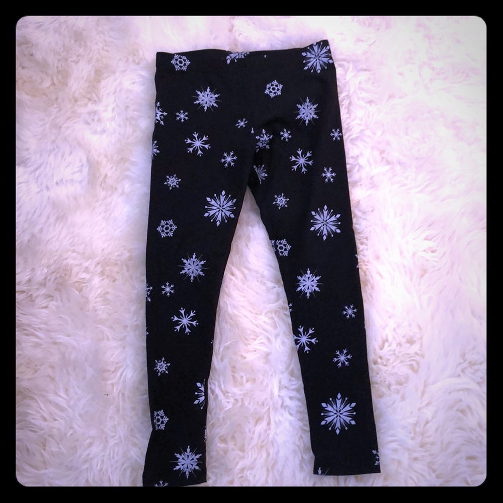 Snowflake Leggings Size 7/8